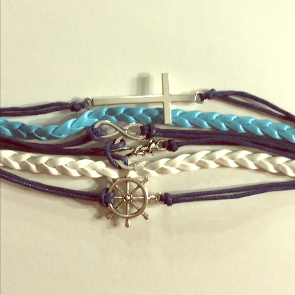 Cross Nautical Infinity Bracelet  - New